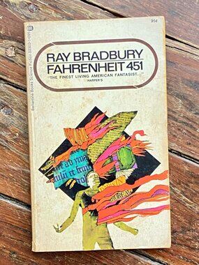 Fahrenheit 451 Ray Bradbury vintage science fiction paperback Ballantine 1971